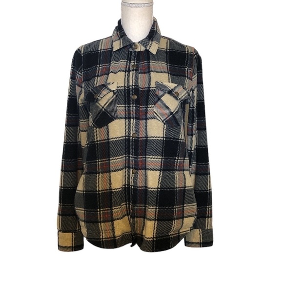 O'NEILL Shacket Women's Size Small Blue Red Plaid Multicolor Long Sleeve - Picture 12 of 12
